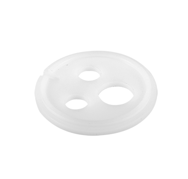 Round white plastic fittings Bracket Parts