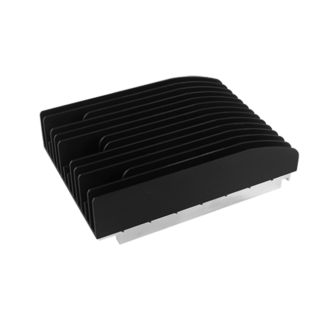 Black anodized or coated aluminum fin heat sink
