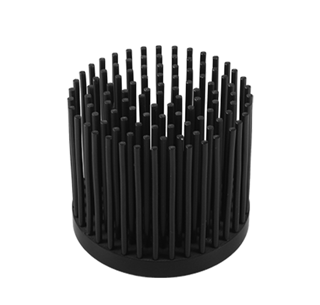 Black anodized aluminum / copper column radiator