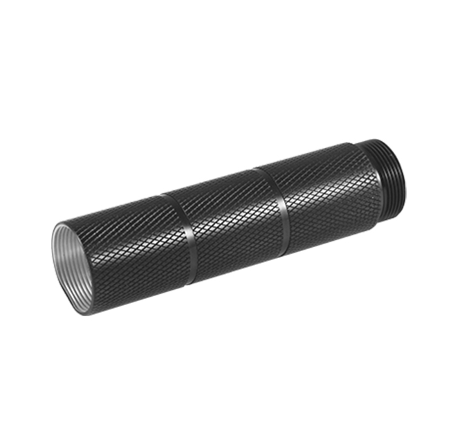 Black diamond pattern cylindrical metal Optical Precision Parts 
