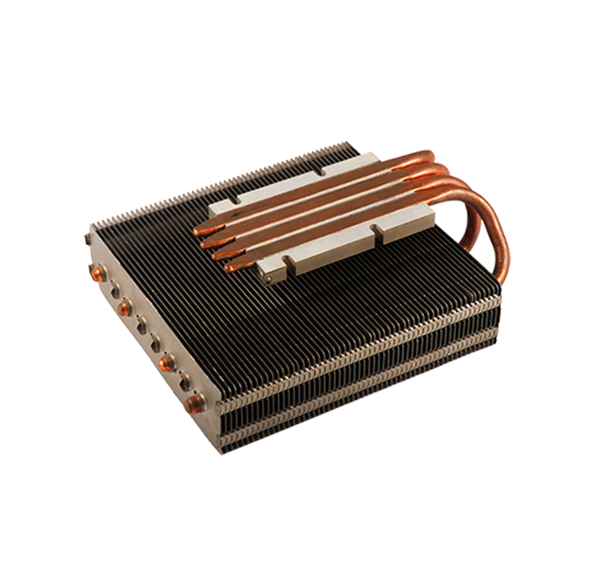 Heat pipe fin combination CPU cooler
