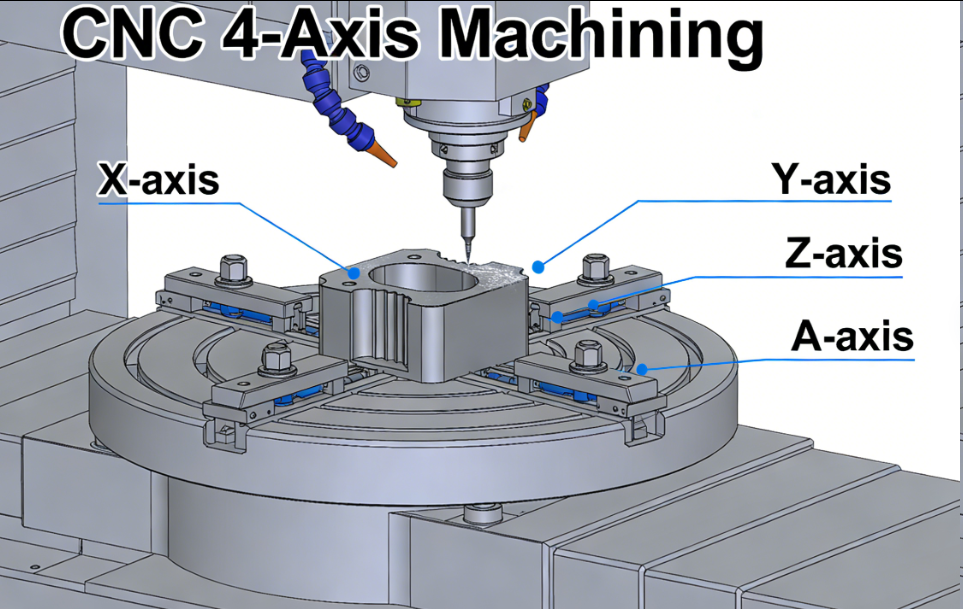 CNC 4-Axis Machining