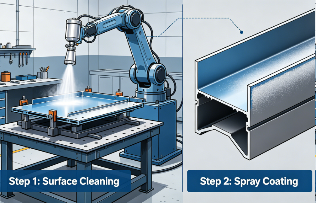 Sheet Metal Processing Surface Spraying